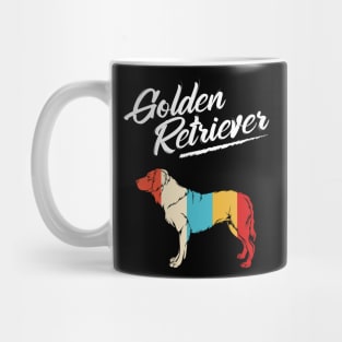 Golden Retriever - Retro Style Dog Vintage Silhouette Mug